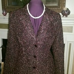 CLASSIC STYLE BOUCLE JACKET SIZE M
